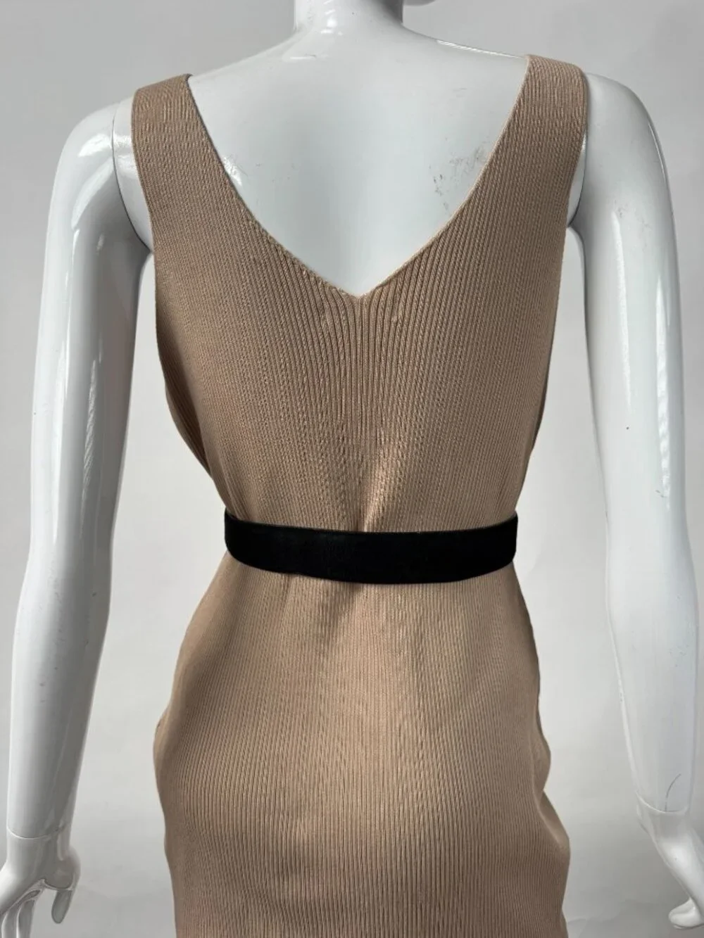 Talbots Womens Genuine Leather Suede Belt With Buckle - Size Small Black & Tan